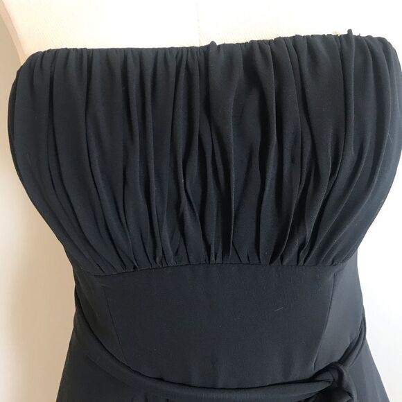 Mori Lee chiffon strapless‎ cocktail Prom Dress 7/8 - Picture 4 of 6